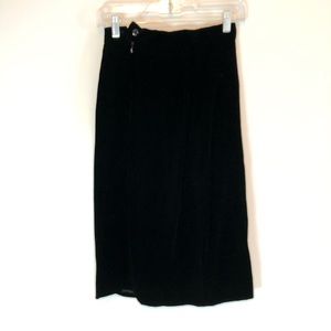 Vintage Velvet KGR Black Skirt